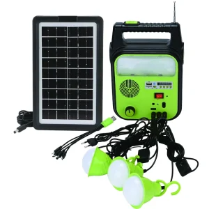 DT-9012B Polycrystalline Solar Lighting System Kit with MPPT Controller, Lead-Acid Battery, Roof Mounting, and 6V Output for Home Use