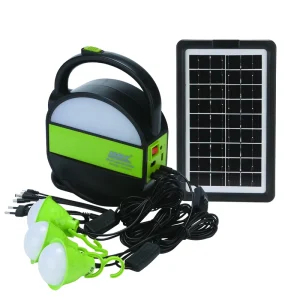 DT 9017 Home Solar Lighting System with USB Function Outdoor Solar Energy System with Three Bulbs Solar Power Bank