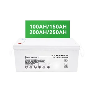 Deep Cycle 12V 200Ah Gel Solar Storage Battery for Solar Panel