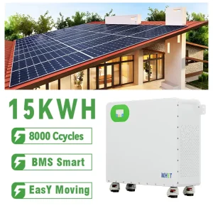 Deep Cycle 5kwh 10kwh 15kwh LiFePO4 Lithium Battery System 48V 100Ah 200Ah 300Ah Wall Power CAN Communication Split Stackable