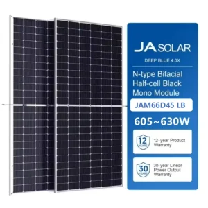 Deepblue 4.0 Pro Series JAM66D45 605-630 LB Commercial N Type Double Glass Bifacial Monocrystalline 610W 620W Solar Panels