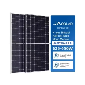 Deepblue 4.0X Series JAM72D42 Commercial Home Use N Type Double Glass Bifacial Monocrystalline 625W 650W Solar Panels
