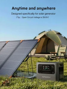 Designed Specifically for Solar Generator IP67 Waterproof Portable Solar Panel Monocrystalline Silicon Foldable Solar Panels