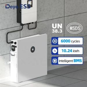Deye ESS RW L10.2 Smart Solar Power Wall Mount Storage Energy Battery House System