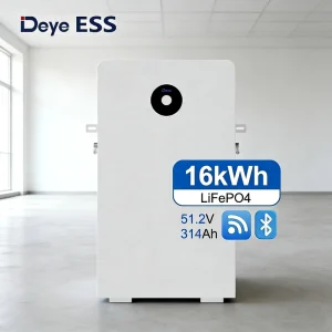 Deye RW F16 Wall mounted 15kWh Home ESS Solar System 16kWh Lifepo4 Lithium Battery 15kw 280A 300 Ah 314ah CAN Communication Port