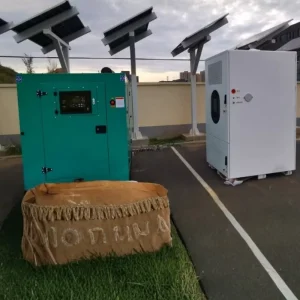 Diesel Hybrid Solutions with Containerized Designed Diesel Generators PV and Energy Storage System