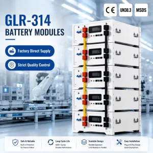 Direct Factory 51.2V 314Ah 16KWh LiFePO4 Split Stackable CAN Communication Smart BMS Residential Solar Storage Battery System