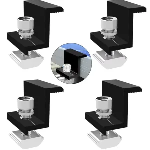 Direct Sell Aluminum Silver Solar Mounting System Clamp Solar Panel System Clam Mid Clamp End Clamp