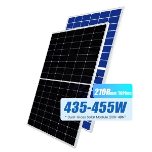 Double Glass Bifacial Solar Panel 435W 445W 455W High Power PV Panel for Commercial Use