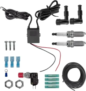 Dual Flamethrower Kit 12V 15KV All Installation Accessories Exhaust Flame Replacement for Vehicles Motor-cycles Cars
