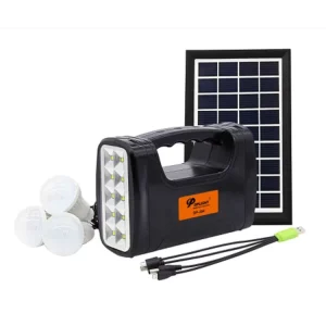 Durable ABS Plastic Solar Panel Lighting System for Home Use with Built-in Battery and 20 Hours Work Time