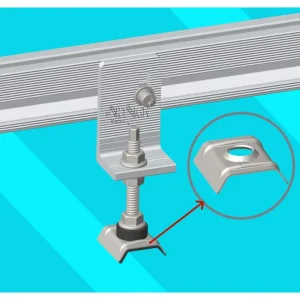 Durable Aluminum Trapezoidal Roof Washer Secure Solar Mounting System Weather Resistant Durable Long Lasting Performance