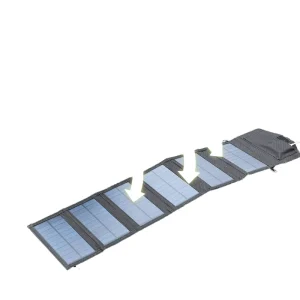 Durable Portable Folding Solar Panel 60W 22.2V 18V/3.3A IP67 Fold Solar Panel for Travel Power Supply 15W*4 Cells
