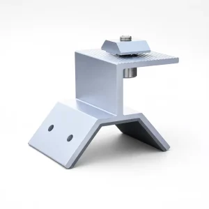 Durable Steel Anodized Solar Clamp for Roof Mounting System Commercial Solar Carports with Wind Load 40m s & Snow Load 70kg m