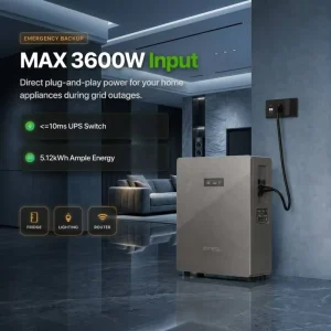 Dyness Aquavolt 5.12kWh Emergency Home Backup Battery 8000 Cycles AI Storage with 2.5kW AC Input