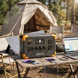 E1000LFP 1024Wh 1000W Pure Sine Wave Emergency Backup Outdoor Portable Power Station Solar Generator Car Home Camping RV