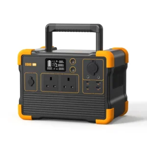 E600LFP Portable Power Station 1200W 614Wh LiFePo4 Solar Generator with UK Plug Camping Hiking Off grid Power Solution
