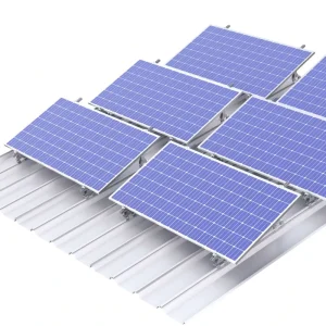 ER01 Solar Roof Mounting System Adjustable Balkon Aluminum Stainless Steel Flat Roof Installation CE