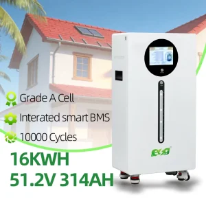 ESG 51.2V 300AH 314AH Roller type Solar Energy Storage Lithium Battery 15 16KWH Solar System Battery Touchscreen CAN RSA85 WIFI