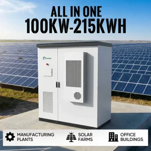 ESS Industrial Solar Container 100kva 215KWh Solar Lithium Battery Storage System