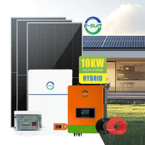 ESUN High Quality Solar Energy System Full Package 10kw Home Hybrid Off grid Ongrid Solar System Setup