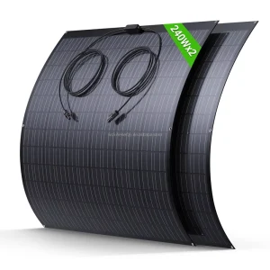 EU Germany Warehouse 240W Output Parallel Connect Thin Bendable Solar Panel (2pcs Pack)