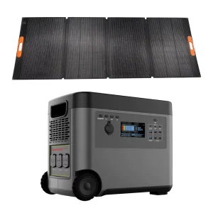 EU Portable 2500W 3000W 5000W Power Station 220V EU Sockets with 400W Foldable Solar Panel