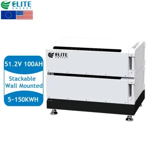 EU STOCK 51.2V 48V 100AH LiFePO4 Battery Wall Mounted Rack Mounted Stackable Home Energy Storage System Solar Power System LFP