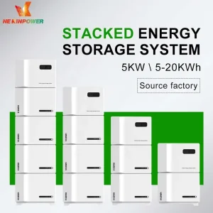 EU Stacked All-in-One LiFePO4 Battery Inverter 51.2V 11kW Storage 20kWh 30kWh Off-Grid Home Solar Energy Storage System Factory
