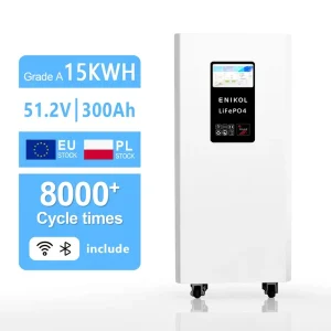 EU Stock DDP Fast Delivery 15kWh 51.2V 300Ah Solar Energy Storage CE IEC RS485 CAN LiFePO4 Battery