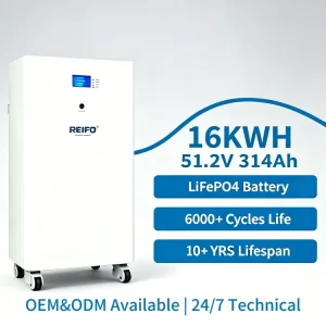 EU Stock Hybrid Grid IP55 BMS Energy Storage System 16kWh 51.2V 314Ah LiFePO4 Battery Pack Lithium ion Battery Pack Solar Panels
