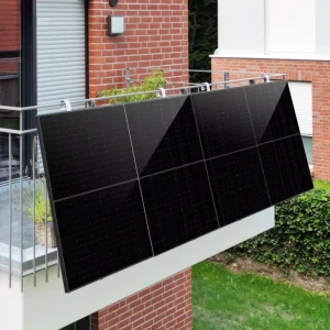 EU Stock Warehouse All Black Balcony PV High Efficiency 800W Plug and Play Balcony Solar Panel System with Inverter Dustproof