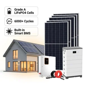 EU US Market All in One Hybrid Solar Inverter with 10kWh 20kWh Stackable Battery System