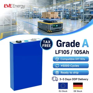 EVE LF105 Lifepo4 105Ah 100Ah Prismatic Cells 3.2V Lifepo4 Battery 100Ah 105Ah 200Ah 300Ah Lithium Ion Battery
