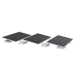 East-West Flat Roof Ballasted Mounting System, Aluminum 6005-T5, Anodized Finish