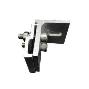 East West Rooftop Solar Mounting System Aluminum End Clamp with Wind Resistance for Solar Installation