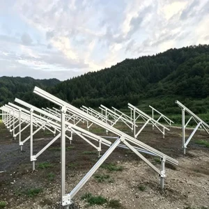 Easy Install Ground Solar Mounting System Photovoltaic Rail Mount Aluminum Pv Structure with Ground Screw