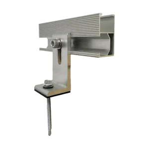 Easy Installation Aluminum L Foot Bracket Solar Mounting Parts for Metal Rooftop