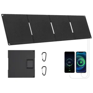 Easy to Carry Foldable Solar Panel 30W 45W 60W 80W ETFE PV Module BC Solar Cells Portable Solar Panel for Backpacking