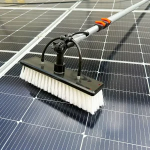 Electric Solar Panel Cleaning Brush Flexible Battery/Plug-in Power Telescopic Water-fed Design Factory Direct