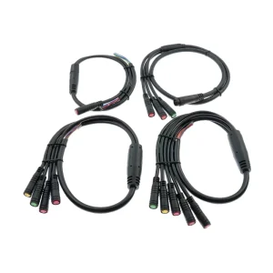 Electrical Cable M6 M8 2 6 Pins Ebike Solar Power System Waterproof IP67 Circular Connector with PVC TPU Housing