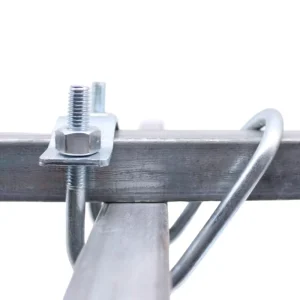 Electro Galvanized U Shaped Clamp Bracket Support Hardware for Solar Photovoltaic Mounting Structure System