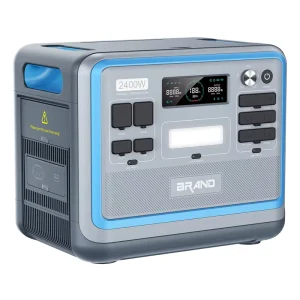 Emergency Energy Storage Supply Stackable LiFePO4 Solar Generator Battery Backup Camping Outdoor 2400W Pure Sine Wave Portable