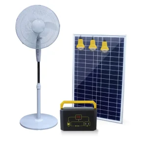 Emergency Lighting Solar Home System with Continuous Charging Feature Outdoor Use IP65 Rated 72W