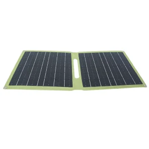 Emergency Ready Quacoa 20W Foldable Monocrystalline Silicon Solar Panels IP65 Waterproof 23% Efficiency Fast Charge for Camping