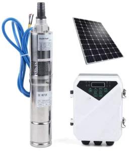 Europe Standard 1500W Solar Water Pump System DC Submersible Pump High Head Pump for Agriculture