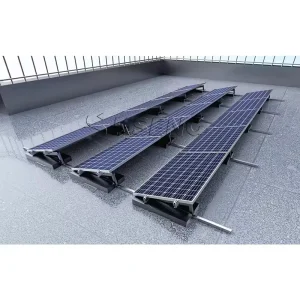 European Stock Easy Install Solar Ballasted Roof Mounting System with Aluminum & Stainless Steel ISO9001/CE Certified