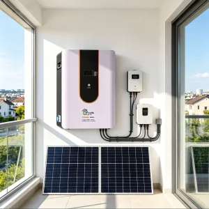 Expandable 25.6V LiFePO4 AC Power Wall Battery Module 200A Max 5-10kW Wide Inverter Compatibility 5-Year Warranty Off-Grid Home