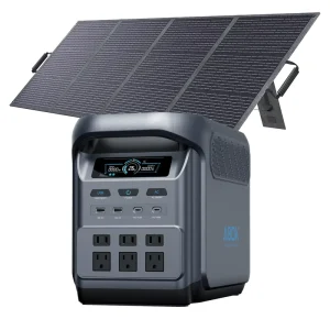 Expandable Power Station With Solar Panel 1800W LiFePO4 Up To 4096Wh Solar Generator Portable for Home Backup Off Grid