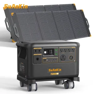 F5000LFP PV300 Solar Panels Portable Solar Generator Kit Solar Powered Generator 7200 Watts for Home